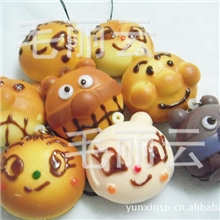 仿真食品挂件厂价直销（5CM小号日本面包超人）