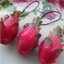 促销礼品/仿真火龙果手机挂件创意手机链
