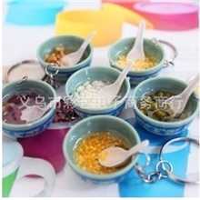 仿真小碗钥匙扣创意礼品挂件