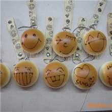 仿真面包手机链批发，箱包挂件，工艺礼品加工