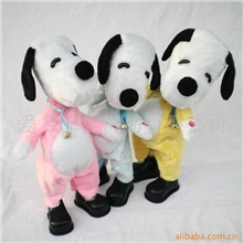 新奇特正规摇头史奴比摇头驴电动毛绒玩具摇头玩具