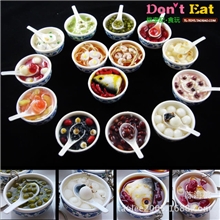 已销上万夜市地摊热卖玩具货源仿真食物食品模型挂件大碗14款