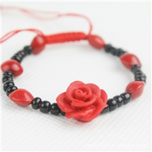 【全网热卖玫瑰花手链】南国相思红豆创意饰品地摊创业礼混批