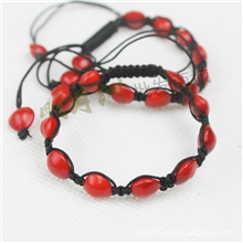 情人节礼物【新货】相思豆手工编手链黑色绳南国心形红豆饰品