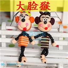 新品供应纯手工制作跑江湖产品软陶手机挂件包挂钥匙扣钥匙链