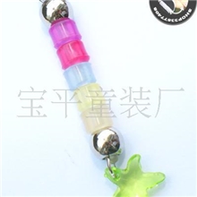 网店小礼品厂家直供测紫外线变色手机链5颗小号小卡