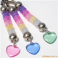 工厂直供~淘宝赠品变色手机链紫外线手机链5颗小号大卡整箱包邮