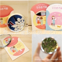 批发韩国小镜子/镜子/化妆镜/马口铁镜子/甜美可爱卡通小镜子