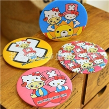 厂家薄利批发韩国小镜子Hellokitty随身镜马口铁镜子化妆镜
