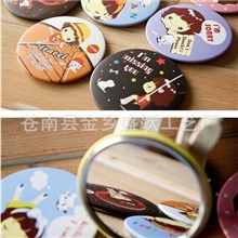 批发韩国饼干女孩可爱妞子甜美可爱小镜子化妆镜随身镜美容镜