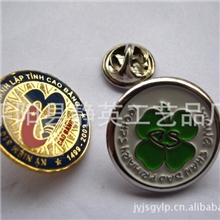 供应批发金属徽章烤漆滴胶徽章电镀金属徽章