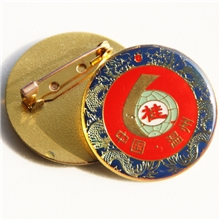 厂家定做珐琅胸牌烤漆徽章金属徽章工号牌