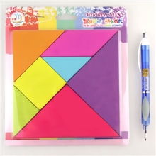 七巧板益智玩具儿童早教玩具木制玩具MY17大号彩虹七巧板