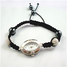 厂家供应时尚编织香巴拉手链DIY香巴拉手链表时尚饰品配件批发