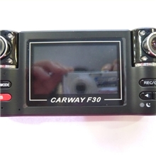 厂家批发F30热销双镜头行车记录仪夜视循环360度全景收录