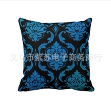 供应高档植绒靠垫套欧式风格款式经典大方提花靠垫抱枕批发