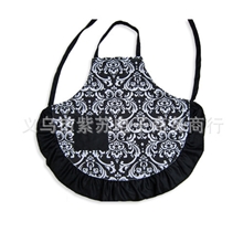厂家特供绝美宫廷花全棉公主围裙花式褶皱花边成人围裙工作围裙
