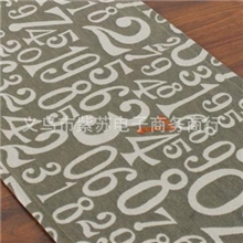 厂家直销特色时尚艺术数字印花图案桌旗