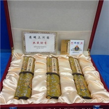 清明上河图纪念章三版合一带皮箱