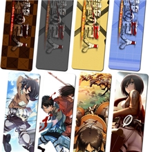 动漫进击的巨人PVC半透明书签8枚可批发现货厂家直销