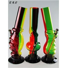 经典牙买加reggae嘻哈街舞麻叶时尚彩色条纹烟斗bong