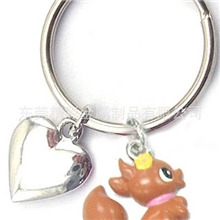 松鼠金属钥匙配饰/钥匙扣，可印logo，多种款式(DKCA2090）