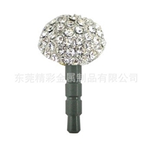 镶钻球形耳机防尘塞，可混批，可来样（DPPA5028）