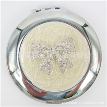 绚丽幸运蝴蝶结镜子镶钻化妆镜（DMEA3515）