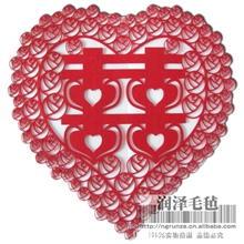 婚庆用品毛毡喜字超大大量供应厂家直销支持订做