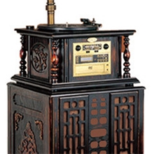 批发复古留声机酒吧咖啡厅木质工艺品礼品摆件欧美外贸家居饰品