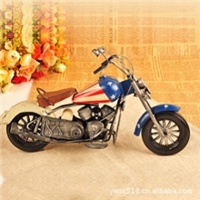 1972年哈雷.戴维森美国国旗摩托车模型手工复古