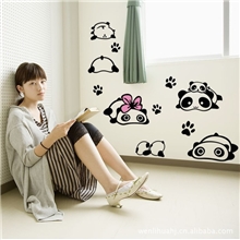 特价玖玖墙贴客厅卧室儿童房贴浴室贴玻璃贴90776小熊猫