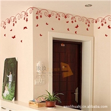 玖玖镂空自粘防水墙贴腰线地角线墙角线贴橱柜贴90715蝴蝶飞飞