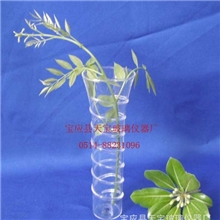 玻璃拉絲花插,玻璃工艺品,玻璃花瓶,玻璃制品,玻璃灯工花插,