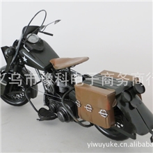 仿古摩托车模，手工铁皮摩托车模型，警用摩托车模型