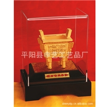 厂家特价定做千足金财富宝鼎小工艺品装饰金属工艺金属工艺品