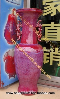 批发供应钧瓷礼品工艺品收藏品窑变满天星一米以上摆件大花瓶