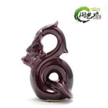 禹县博古架十二生肖收藏版钧瓷摆件龙细条流畅上等陶瓷工艺品