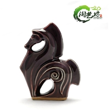 独特供应经典设计钧瓷工艺品忠实马属相造型工艺品厂家批发可定制