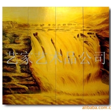供应精雕版画漆画装饰屏风定制品