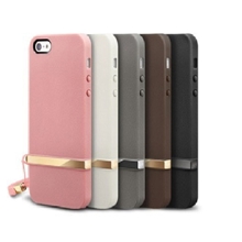 火爆新款厂家直销新款时尚iphone5手机保护套金边带挂绳