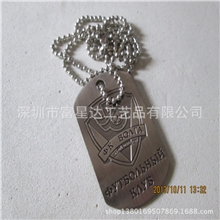 厂家制作金属狗牌/象征狗狗身份高贵的金属吊牌/耐用强劲出货快