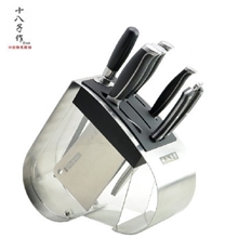 正品阳江十八子作S1004心依顺七件套装刀具厨房创意菜刀套刀