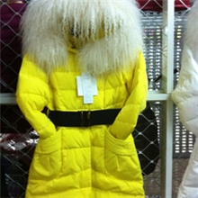 2013新款冬装奢华高端韩版修身加厚中长款超大滩羊毛羽绒服女