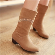 秋冬女装鞋新款尖头时尚高跟鞋秋季高跟鞋批发踝女靴3765
