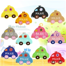 汽车造型绣花标卡通小车布贴12色电脑刺绣章熨烫背胶刺绣贴