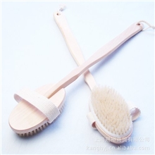 【沐浴刷系列】供应猪鬃毛长柄鬃毛浴刷可脱卸搓澡刷/洗澡刷