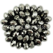 【厂家直销】诗黛儿瑞丽时尚圆形钉珠手工鞋花