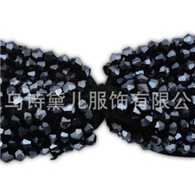 【厂家直销】诗黛儿淑女时尚水晶蝴蝶结鞋花头饰