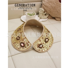 【厂家直销】诗黛儿精品vivideicyme全手工钉珠奢华假领项链